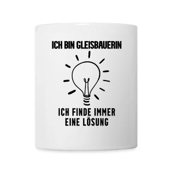 Gleisbauerin Beruf - Tasse - Weiß - Vorne