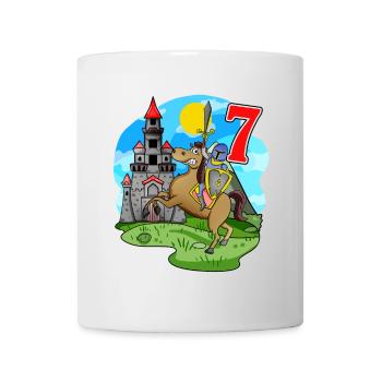 Ritter 7. Geburtstag 7 Jahre Junge Geschenk - Tasse - Weiß - Vorne