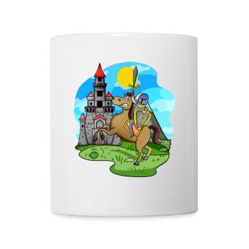Ritter Pferd Burg für Kinder - Tasse - Weiß - Vorne
