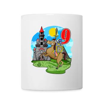 Ritter 9. Geburtstag 9 Jahre Junge Geschenk - Tasse - Weiß - Vorne