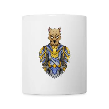 Knight Dog in Medieval Armor - Mug - white - Front