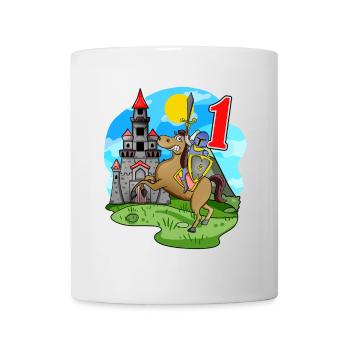 Chevalier 1er anniversaire 1 ans Jeune Cadeau - Mug blanc - blanc - Devant