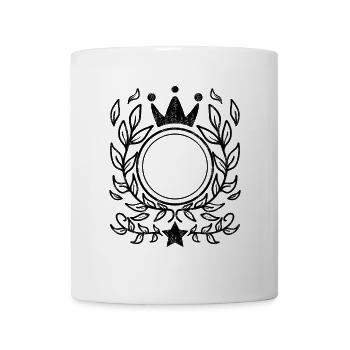 Ornament with crown - Mug - white - Front