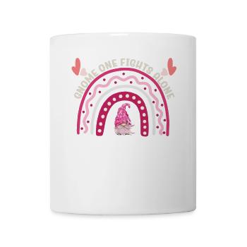 Gnome One Fights Alone Breast Cancer - Mug - white - Front