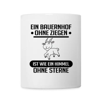 Ziege Ziegenbock Bock - Tasse - Weiß - Vorne