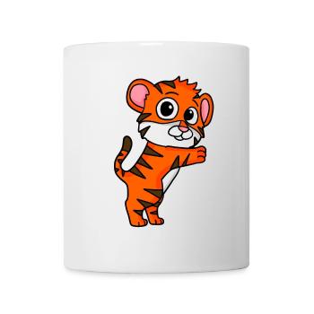 Niedlicher Tiger - Tasse - Weiß - Vorne