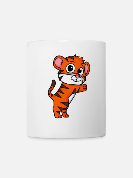 Niedlicher Tiger - Tasse - Weiß