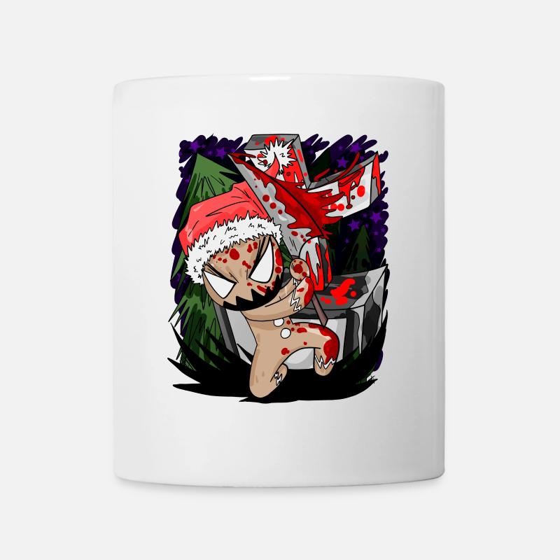 pain d’épices effrayant - Mug blanc - blanc