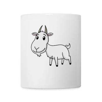 Ziege Niedlich - Tasse - Weiß - Vorne