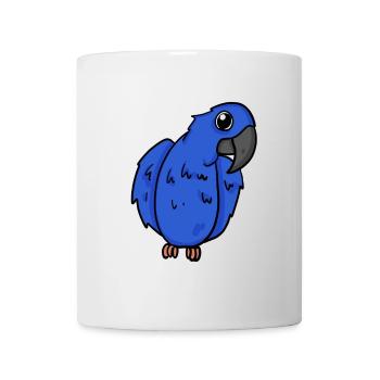Oiseau perroquet d’ara jacinthe - Mug blanc - blanc - Devant