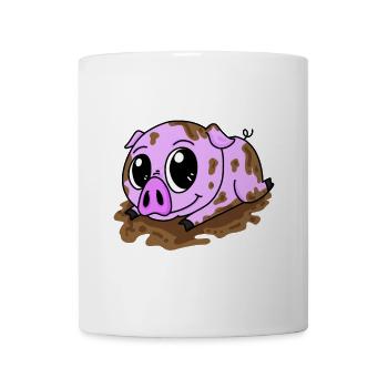 Cute glow in the mud - Mug - white - Front