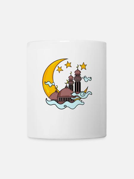Moschee mit Halbmond - Tasse - Weiß