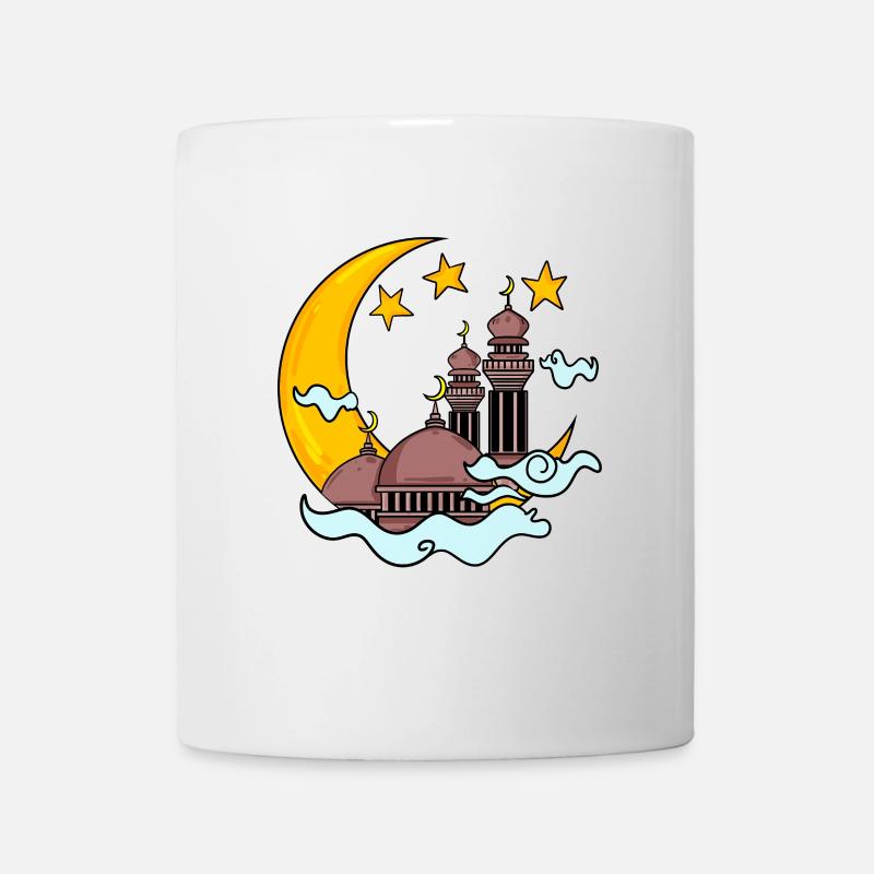 Moschee mit Halbmond - Tasse - Weiß