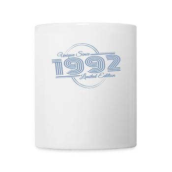 Einzigartig seit 1992 Retro Sprüche  - Tasse - Weiß - Vorne
