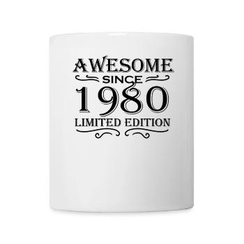 1980 - Jahrgang 1980 - Tasse - Weiß - Vorne