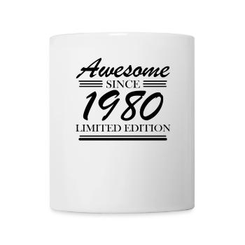 1980 - Jahrgang 1980 - Tasse - Weiß - Vorne