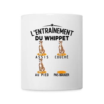 Whippet Éducation Chien Entraînement Chien Whippet - Mug blanc - blanc - Devant
