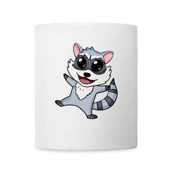Raton laveur - Mug blanc - blanc - Devant