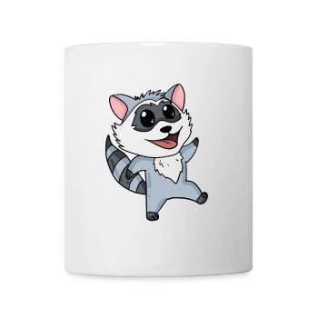 Raccoon Motif Toddler Children - Mug - white - Front