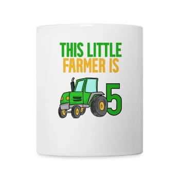 Farmer Farmer 5 years Boy 5th birthday son - Mug - white - Front