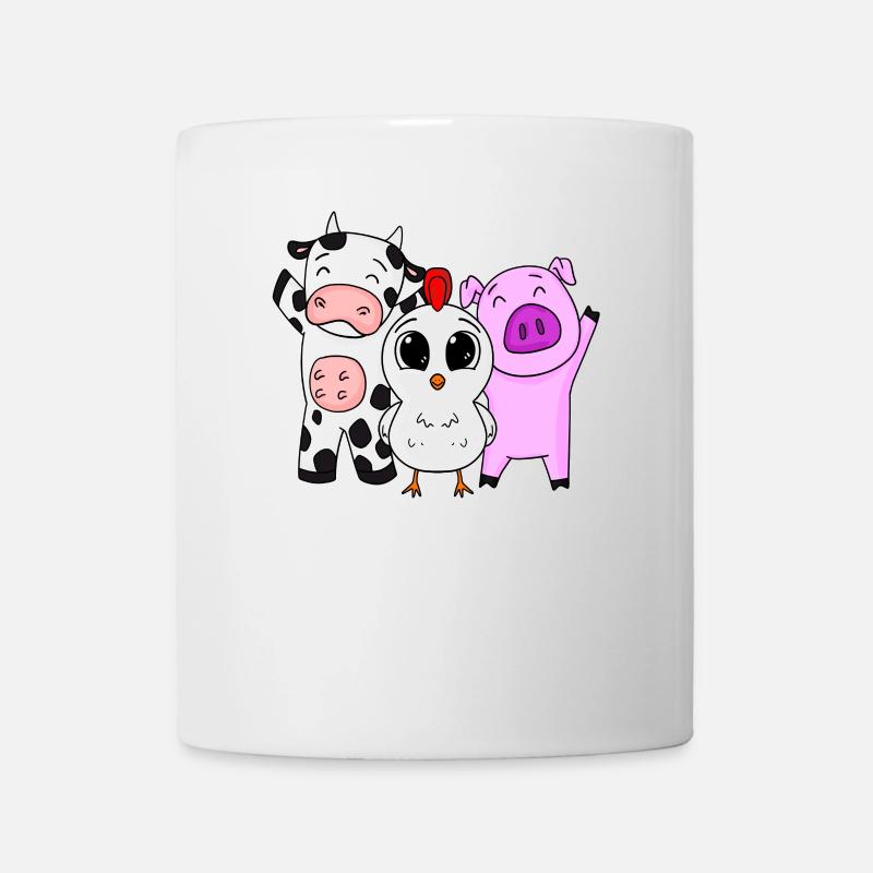 Animaux de ferme - Mug blanc - blanc