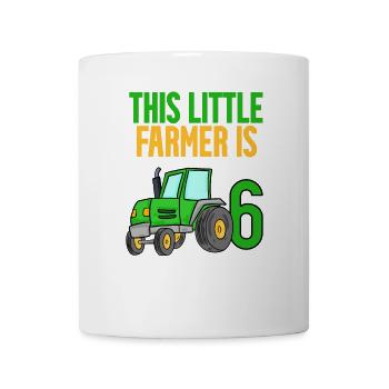 Farmer Farmer 6 years Boy 6th birthday son - Mug - white - Front