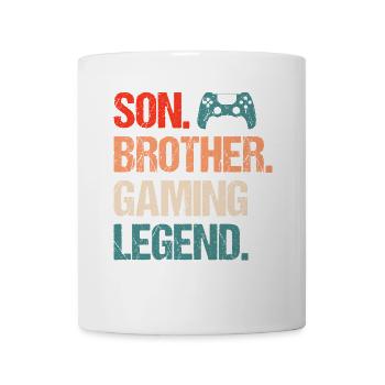 Son Brother Gaming Legend Gamer Gift Boy - Mug - white - Front