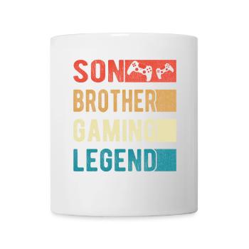 Son Brother Gaming Legend Gamer Gambling Gift - Mug - white - Front