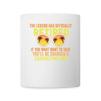The legend is officially retired - Mug - white - Front