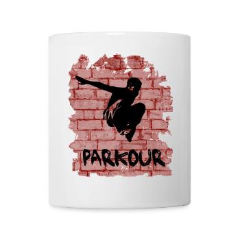 Parkour - Tasse - Weiß - Vorne