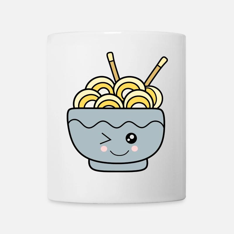 Kawaii Ramen Kawaii Chibi Nourriture Kawaii - Mug blanc - blanc