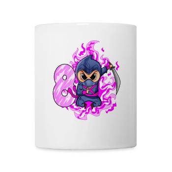 8. Geburtstag Mädchen 8 Jahre alt Ninja - Tasse - Weiß - Vorne