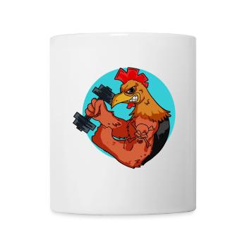 Strong Muscle Chicken Fitness Gym Chickens - Mug - white - Front
