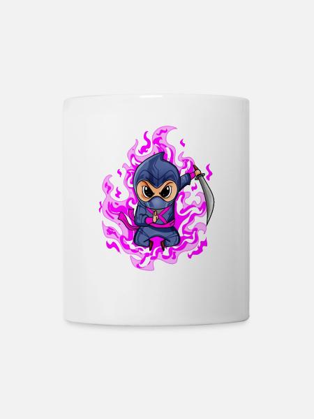 Ninja Mädchen in Rosa - Tasse - Weiß