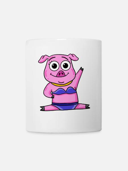 Schwein - Tasse - Weiß