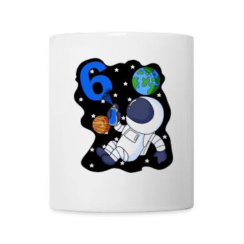 Boy 6 years old gift son astronaut motif - Mug - white - Front
