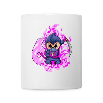 6. Geburtstag Mädchen 6 Jahre alt Ninja - Tasse - Weiß - Vorne