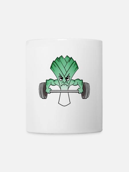 Lauch Fitness Bodybuilder - Tasse - Weiß