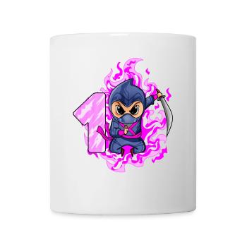 1. Geburtstag Mädchen 1 Jahre alt Ninja - Tasse - Weiß - Vorne