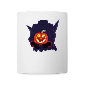 Halloween Kürbis Monster Kostüm - Tasse - Weiß - Vorne