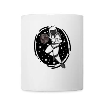 Astronaut Plays basketball in space - Mug - white - Front
