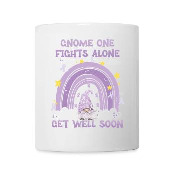 Gnome One Fights Alone Cancer Awareness - Mug - white - Front