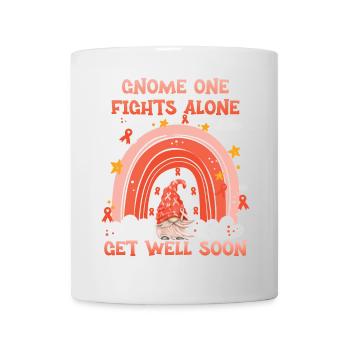 Gnome One Fights Alone Leukemia Awareness - Mug - white - Front
