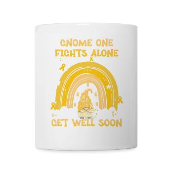 Gnome One Fights Alone Childhood Cancer - Mug - white - Front