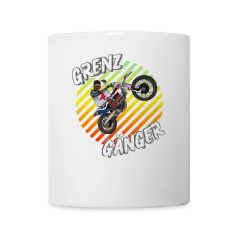 Motocross / Enduro / Freestyle mx / Dirtbike retro - Tasse - Weiß - Vorne
