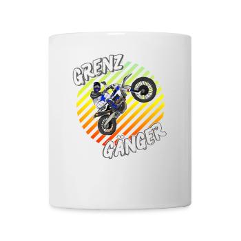Motocross / Enduro / Freestyle mx / Dirtbike retro - Tasse - Weiß - Vorne
