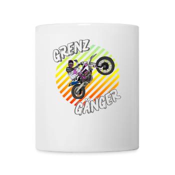 Motocross / Enduro / Freestyle mx / Dirtbike retro - Tasse - Weiß - Vorne
