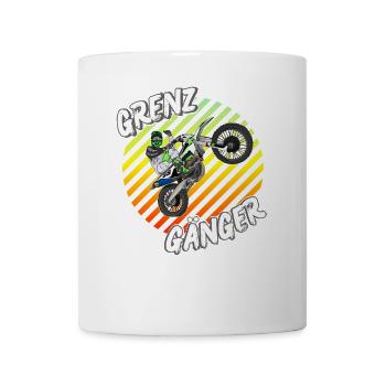 Motocross / Enduro / Freestyle mx / Dirtbike retro - Tasse - Weiß - Vorne