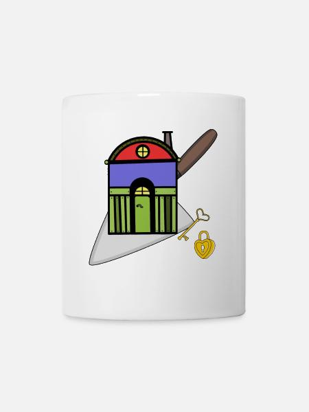 Maçon truelle artisan maison constructeur construction - Mug blanc - blanc