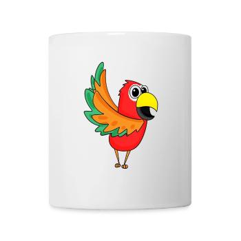 Papagei Dschungel - Tasse - Weiß - Vorne